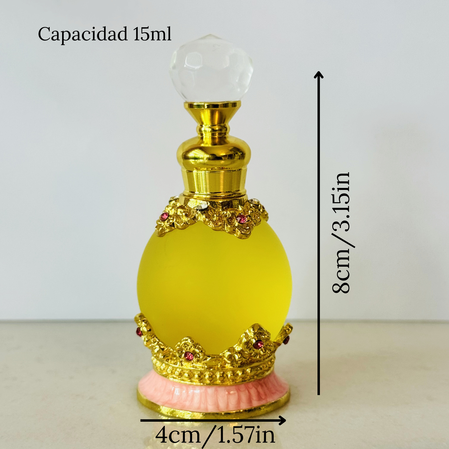 Aceite Ungido Perlas Preciosas Botella de Vidrio 15ml