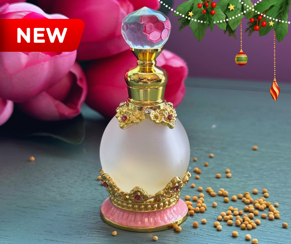 Aceite Ungido Perlas Preciosas Botella de Vidrio 15ml