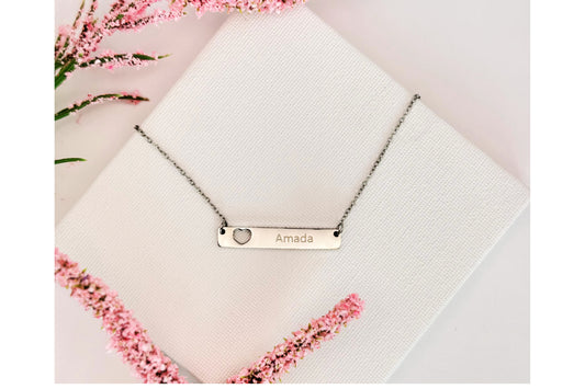 Collar "Amada" – Acero Inoxidable Plata