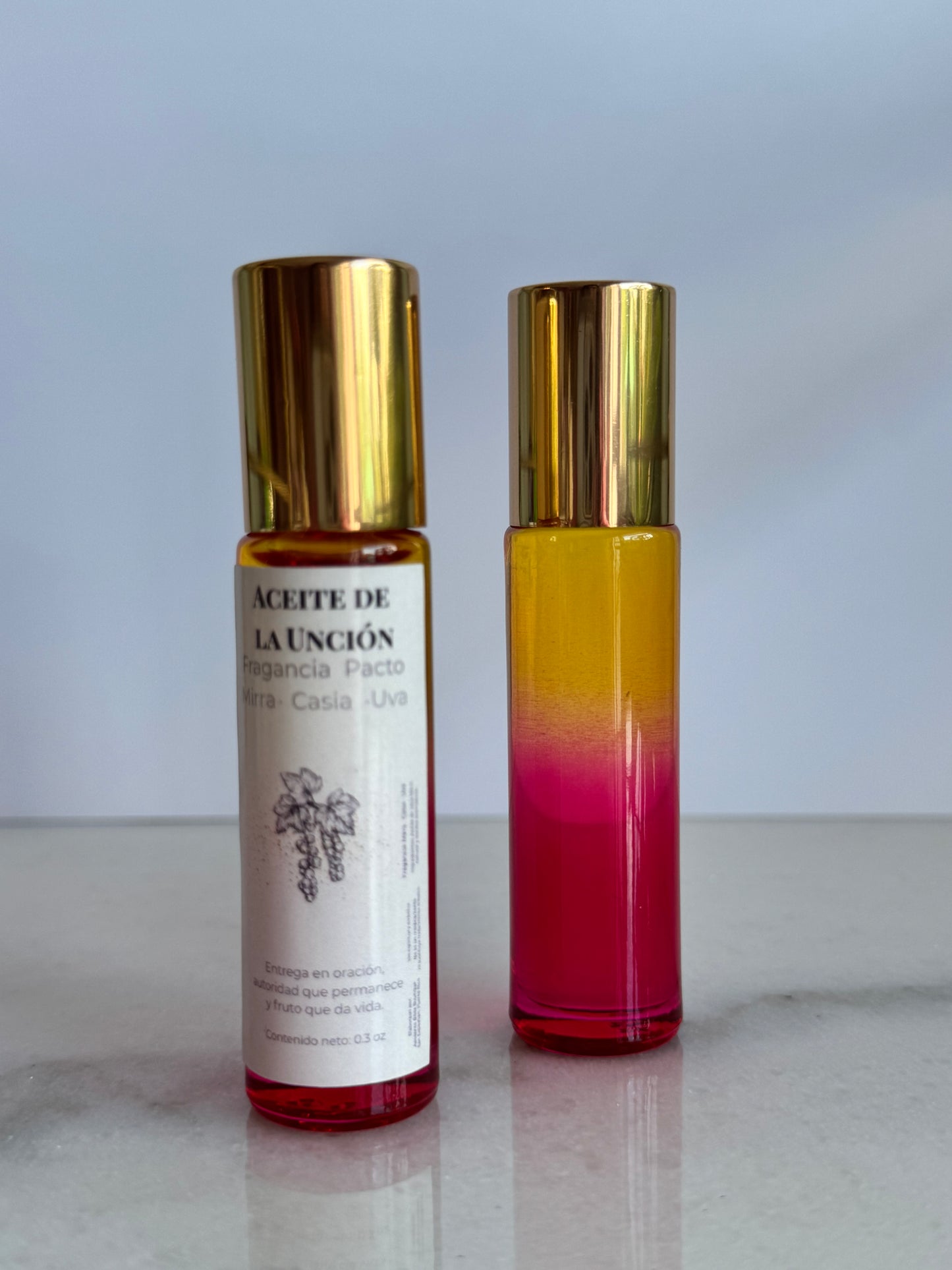 Aceite Ungidos Roll-on Amarillo y rosa