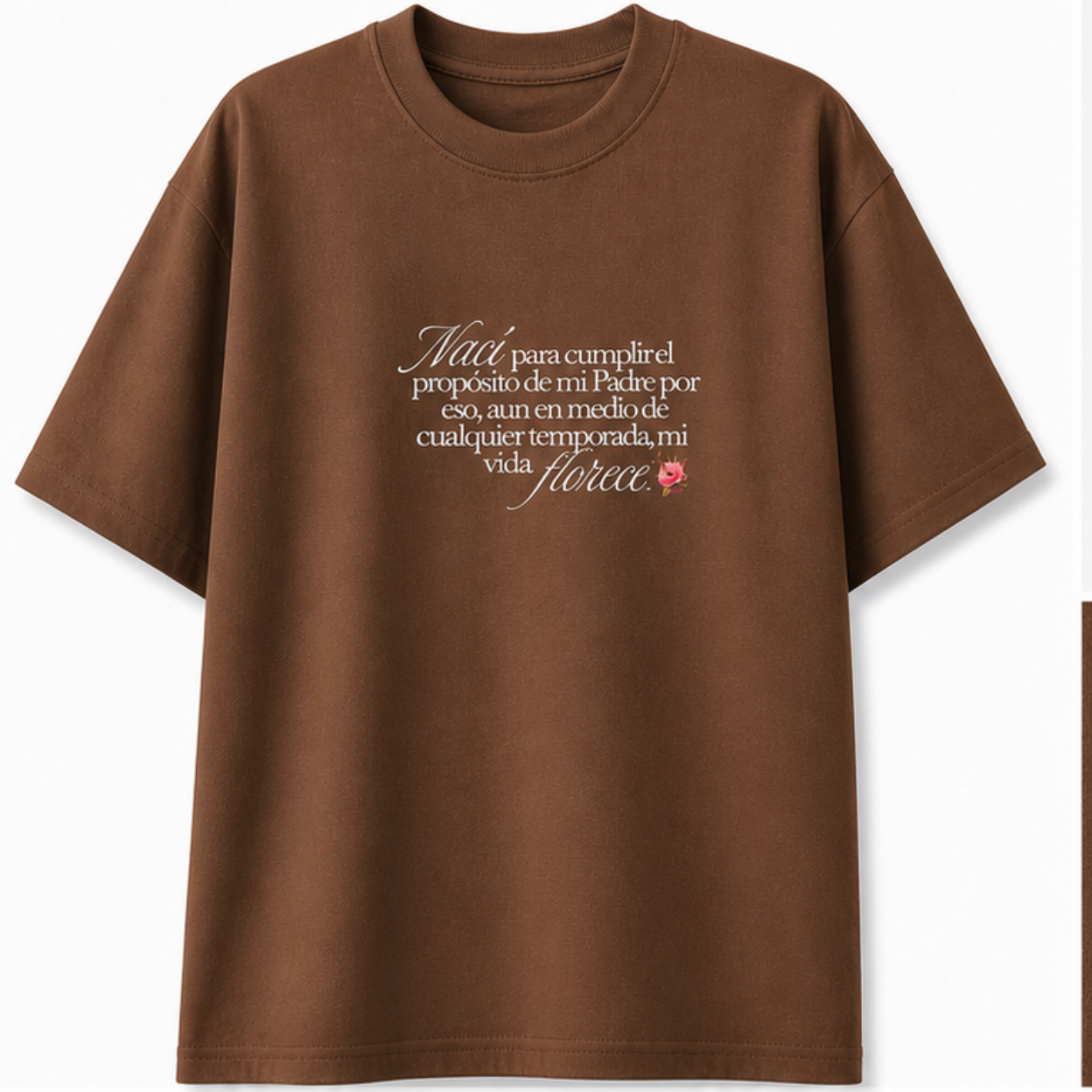 Camiseta Mi Vida Florece | Propósito en Dios | Algodón Premium