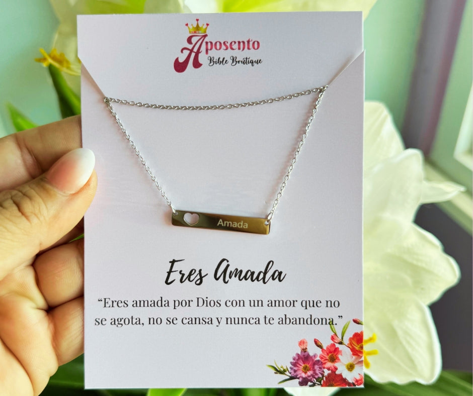 Collar "Amada" – Acero Inoxidable Plata