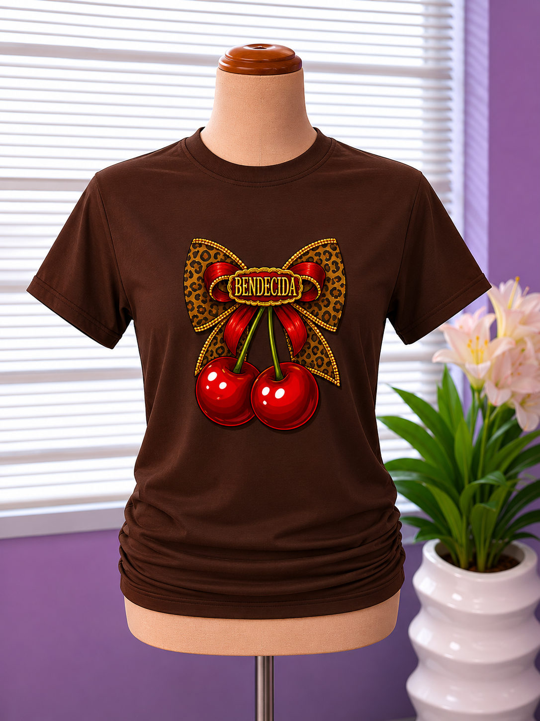 Bendecida | Camiseta Cristiana para Mujer