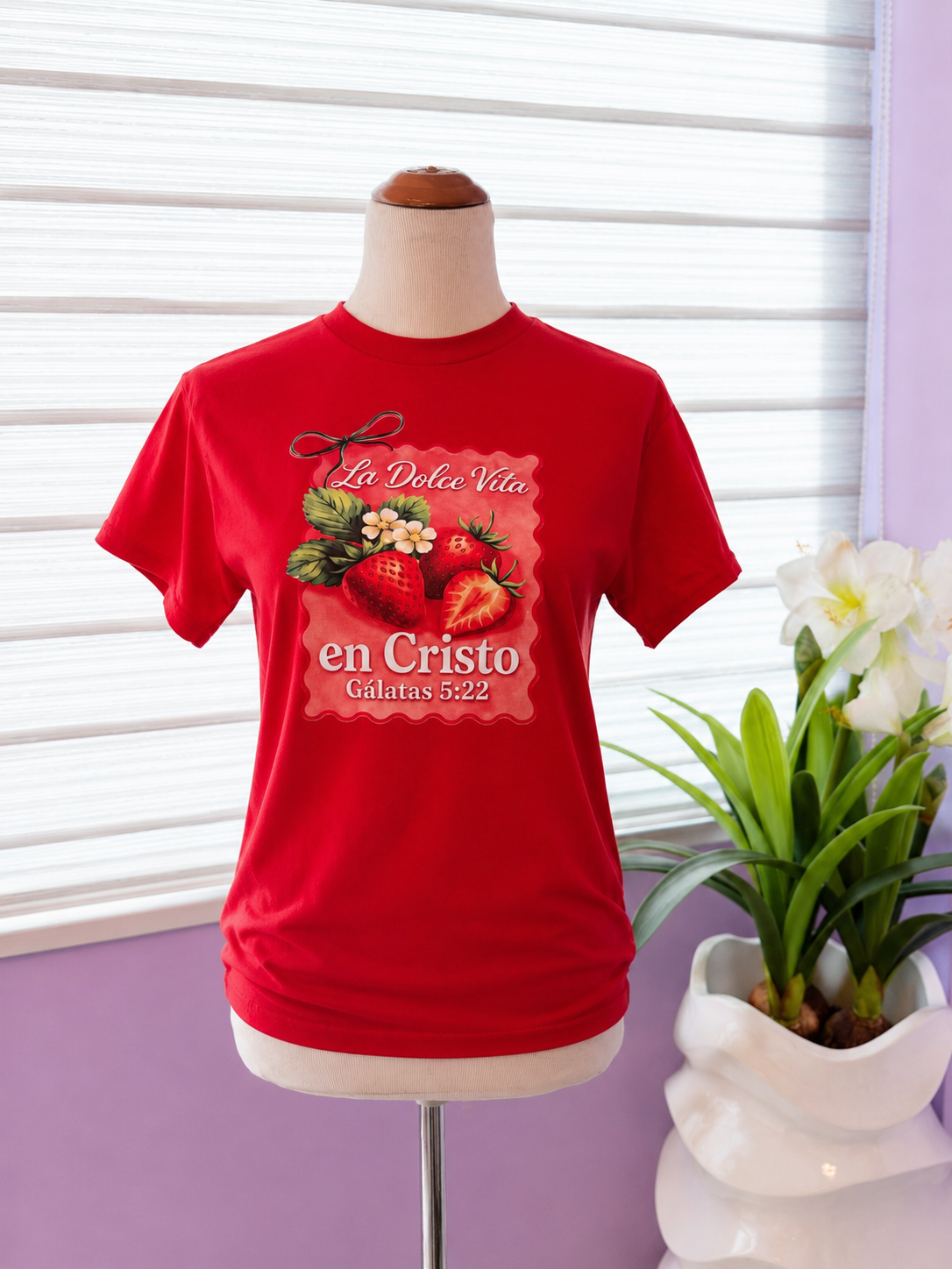 La Dolce Vita en Cristo | Camiseta Cristiana Inspirada en Gálatas 5:22