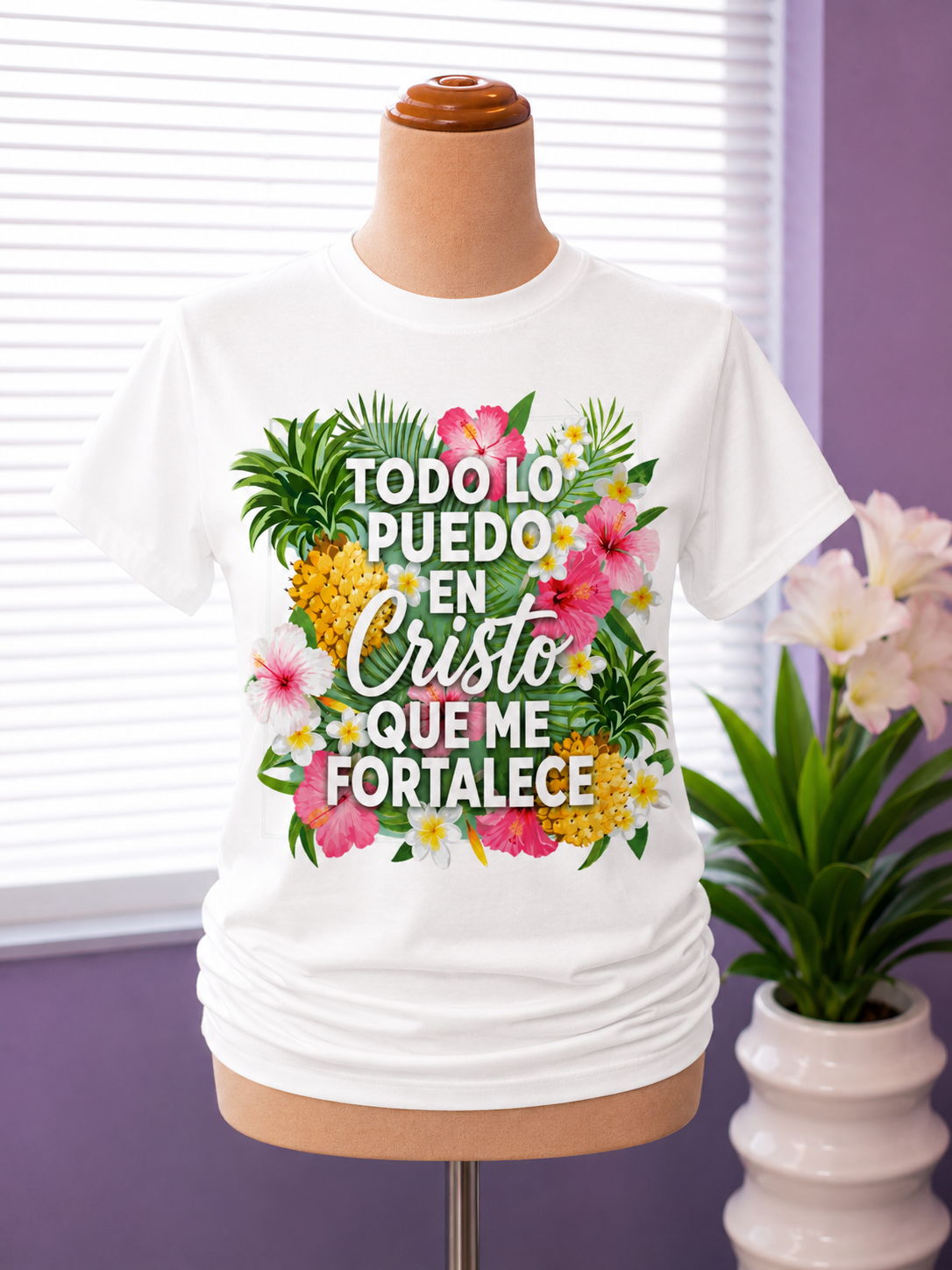 Todo lo Puedo en Cristo | Camiseta Cristiana Inspirada en Filipenses 4:13