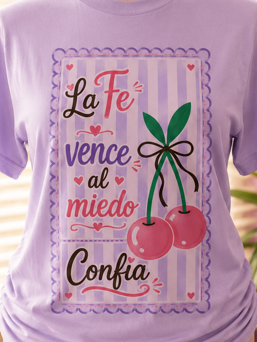 La Fe Vence al Miedo | Camiseta Cristiana Inspiradora