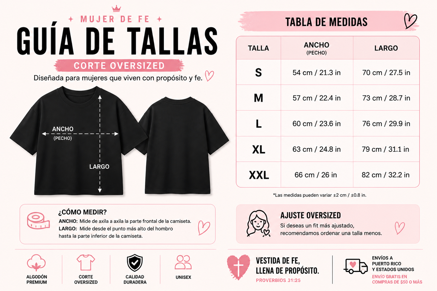 Camiseta Un dia a la vez | Algodón Premium Oversized
