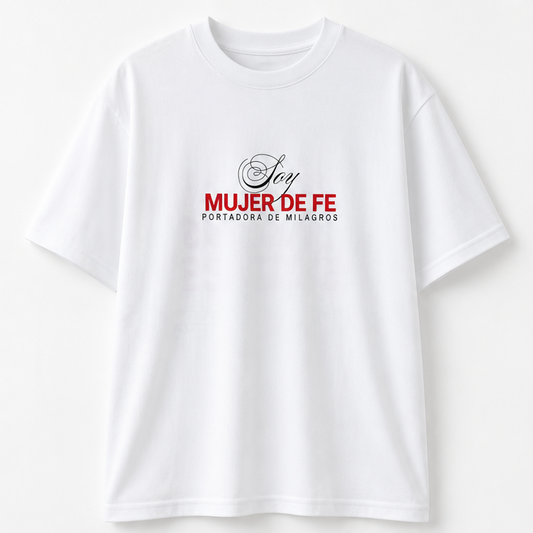 Camiseta Mujer de Fe. | Algodón Premium Oversized