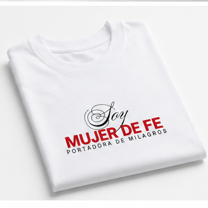 Camiseta Mujer de Fe. | Algodón Premium Oversized