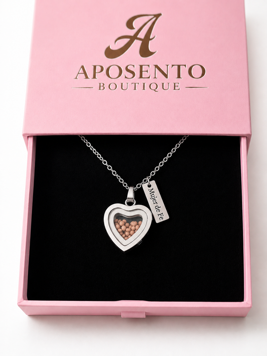 Collar Mujer de Fe Plata – Semilla de Mostaza Real