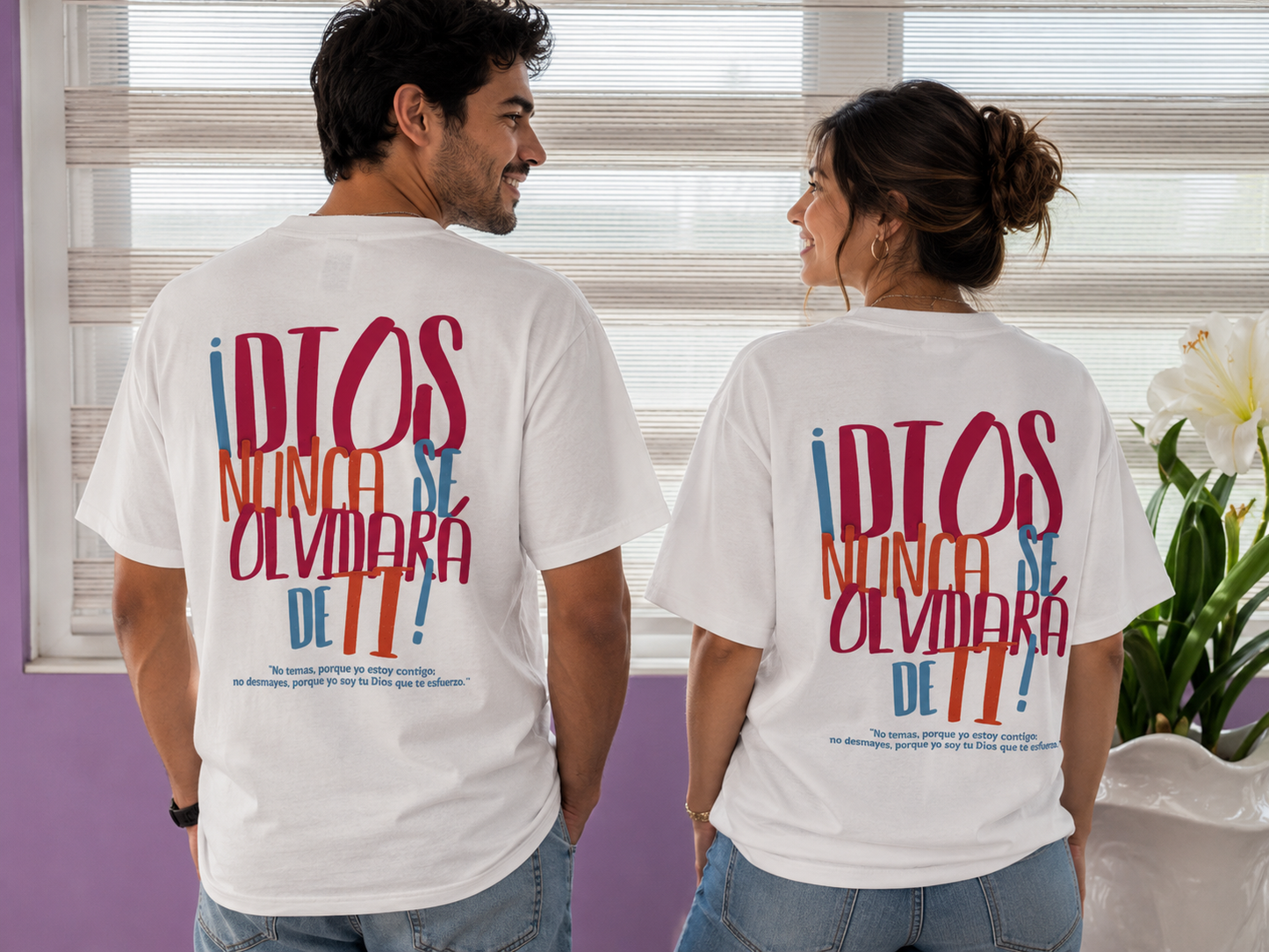 Camiseta Unisex – Dios Nunca se Olvidará de Ti