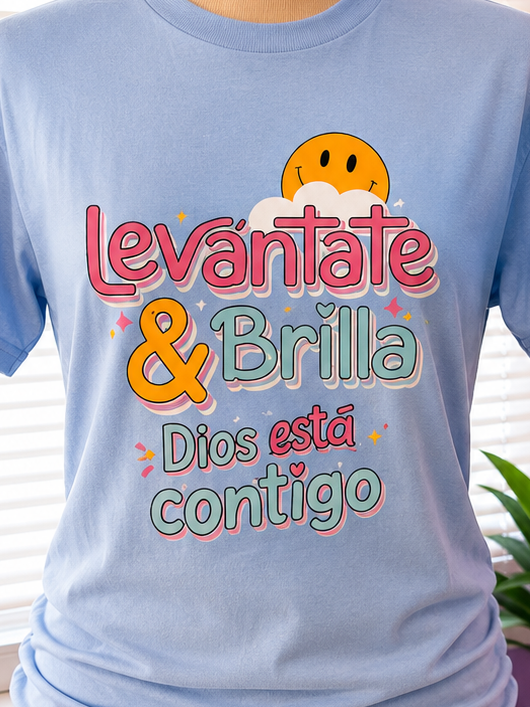 Levántate y Brilla | Camiseta Cristiana Inspirada en Isaías 60:1
