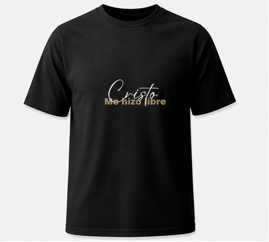 Cristo Me Hizo Libre | Camiseta Cristiana Oversized