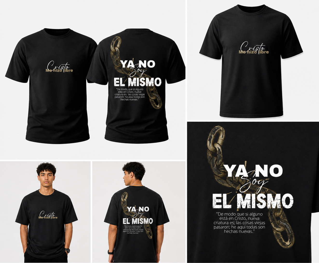 Cristo Me Hizo Libre | Camiseta Cristiana Oversized