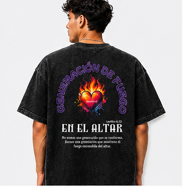 Camiseta Oversized Generacion de Fuego | Algodón Premium