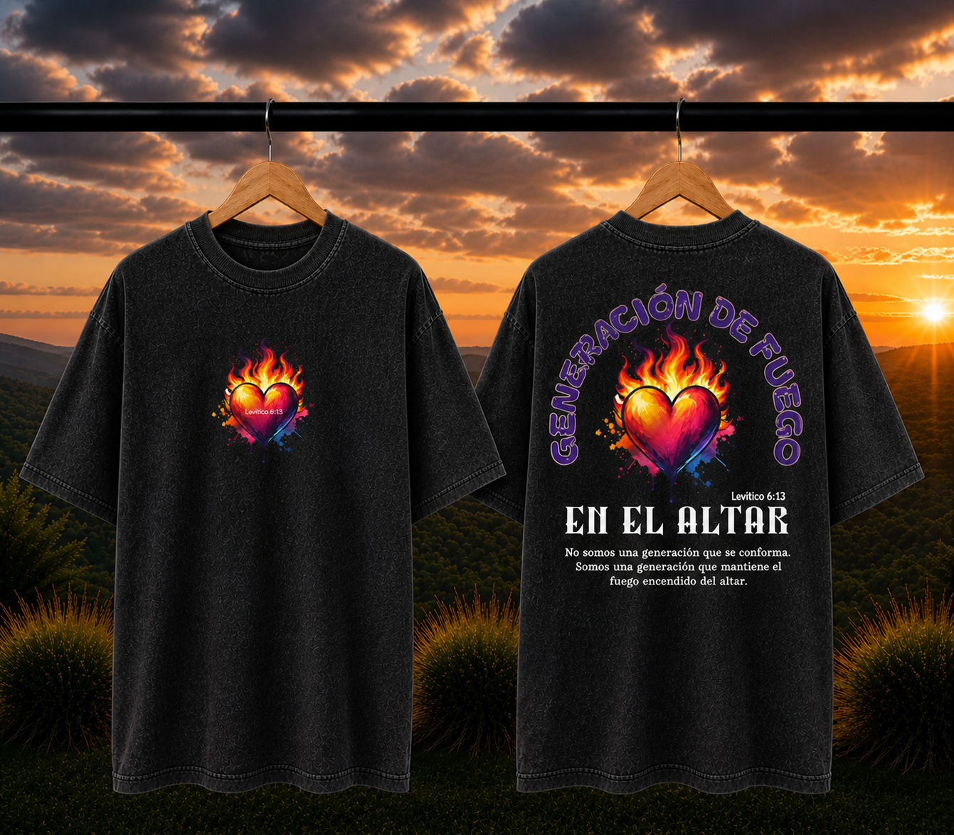 Camiseta Oversized Generacion de Fuego | Algodón Premium