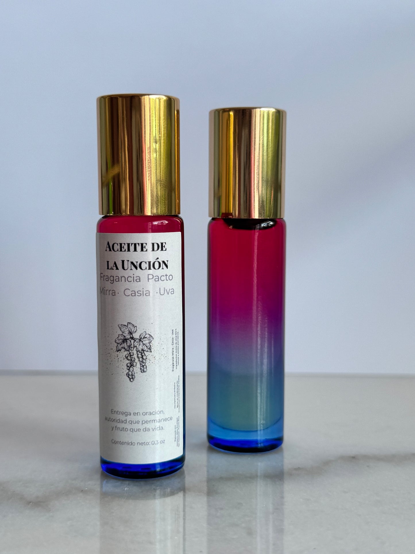Aceite Ungidos Roll-on Azul y violeta