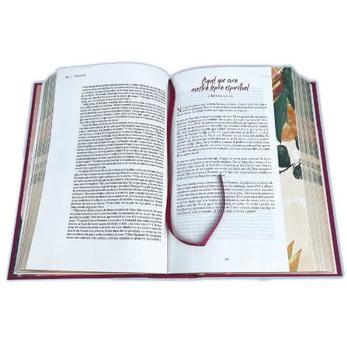 Biblia Devocional Centrada en Cristo – RVR60 (Edición Floral Símil Piel)